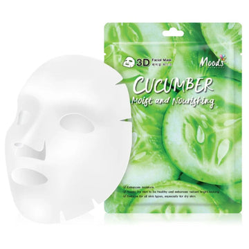 Moods Skincare Cucumber Moist and Nourishing 3D Facial Mask